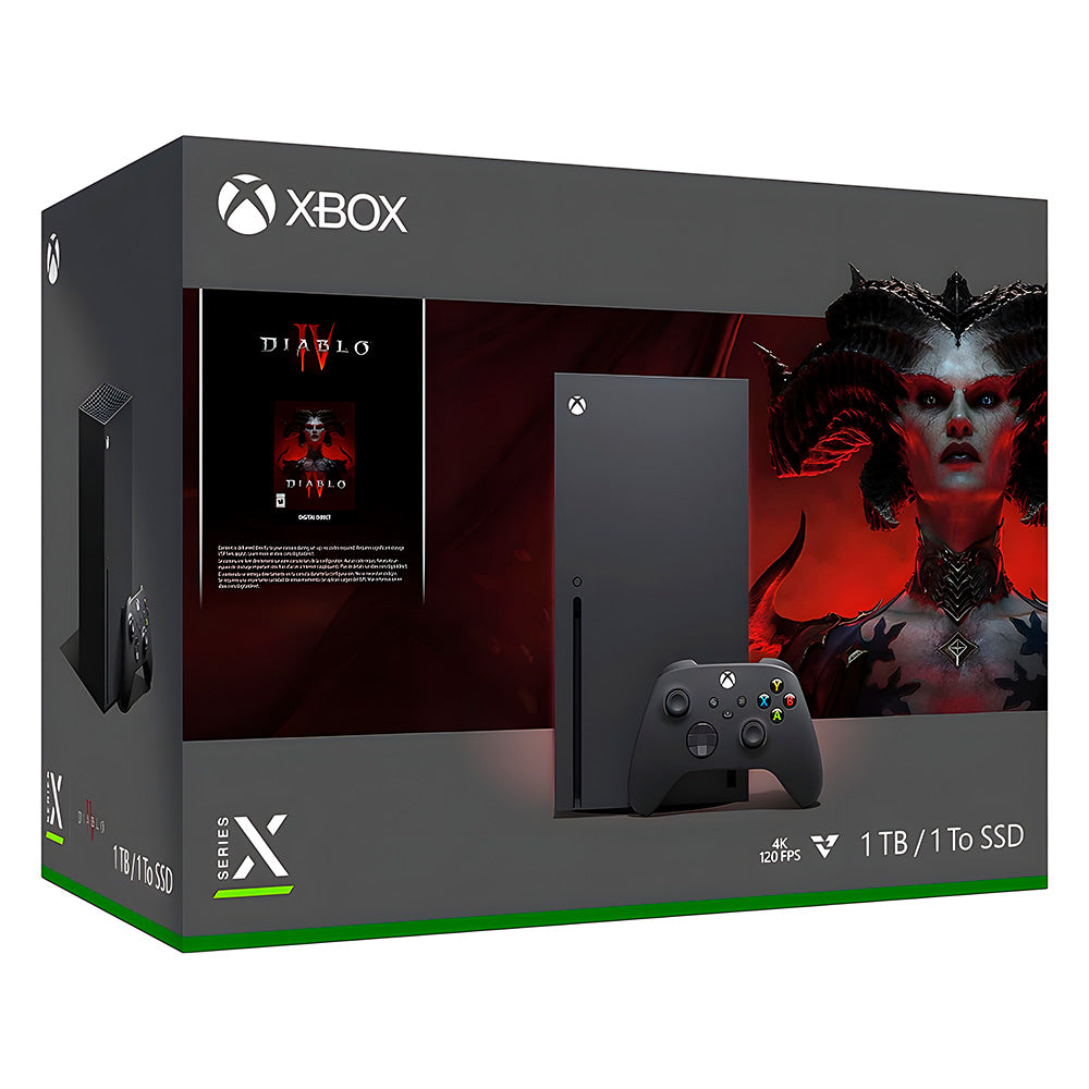 Console Xbox Series X 1TB SSD Microsoft Midia Digital Diablo IV Bundle - Preto