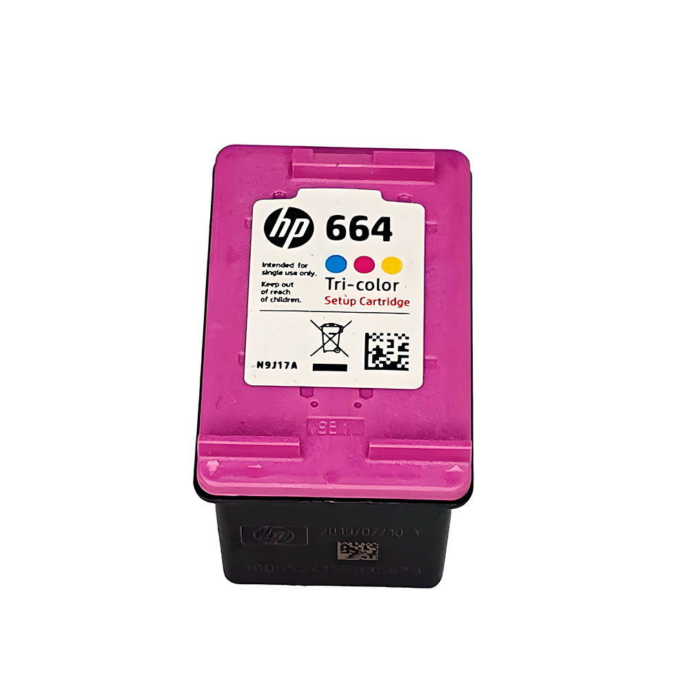 Cartucho de Tinta HP 664 Color F6V28AB, Para HP Deskjet 2136/ 2676/ 3776/ 5076/5276 - Rende até 100 Paginas