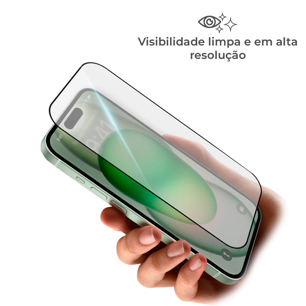Pelicula Protetora de Tela, 3D, Para iPhone 16 Pro Max