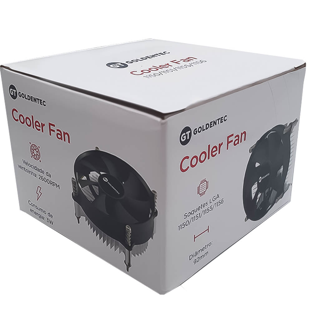 Cooler Para Processador Soquete 1151/1150/1155/1156 Goldentec GT FAN1150