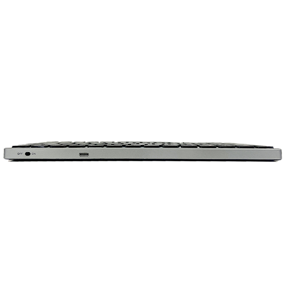 Teclado Bluetooth Multimídia K-BT50BK Recarregável Com Cabo USB-C, Sem Fio, Compacto - C3Tech