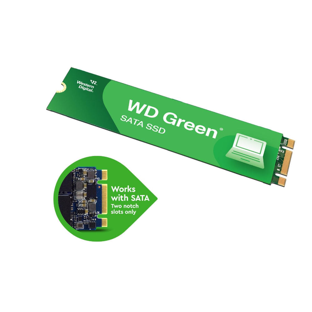 SSD Western Digital WD Green 240GB, SATA III 6Gb/s M.2 2280, Leitura 545MB/s WDS240G3G0B