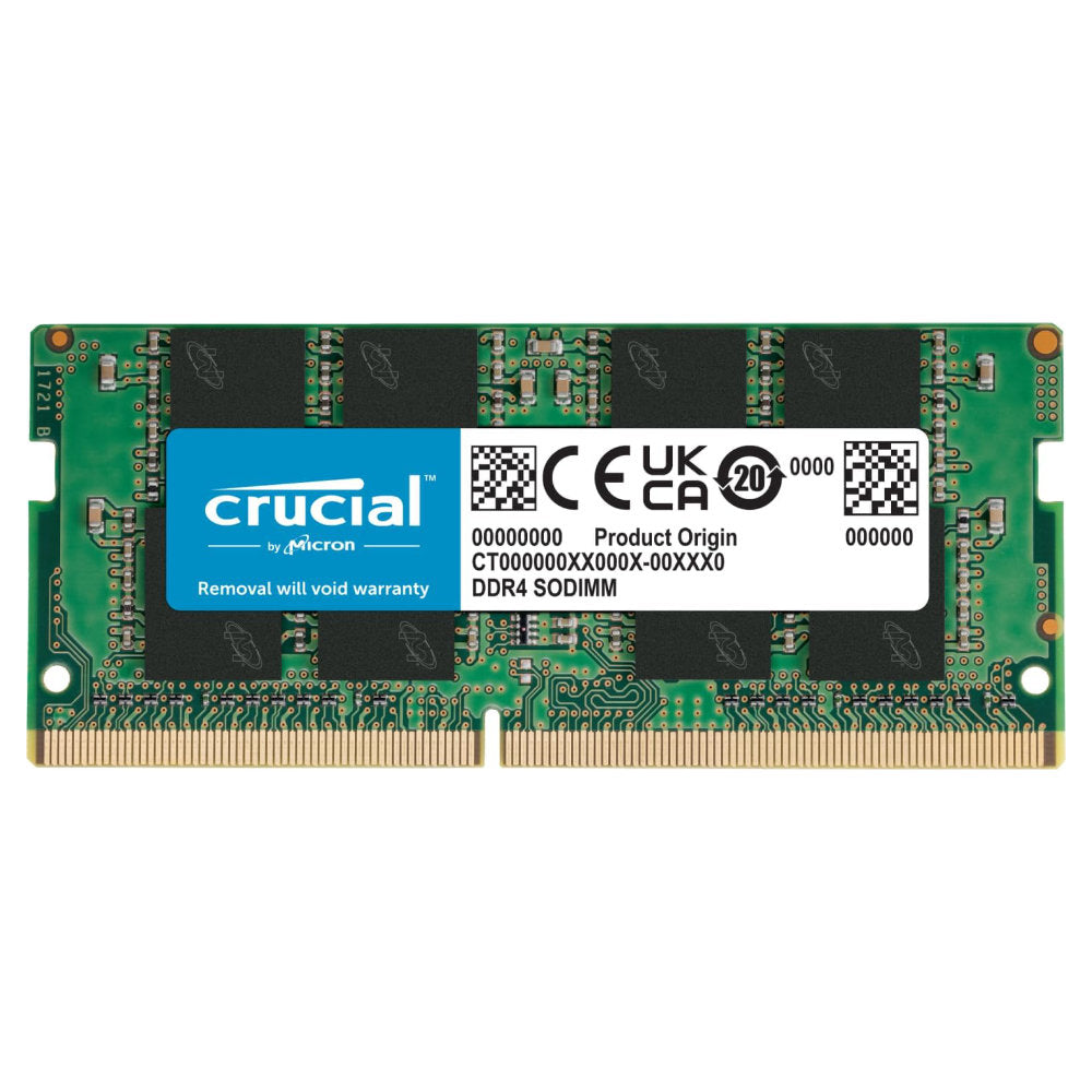 Memória RAM Notebook Crucial Basics 8GB DDR4 3200MHz SODIMM 1.2V CL22 PC4-25600 Single Rank 1Rx16 Micron CB8GS3200.C8TT