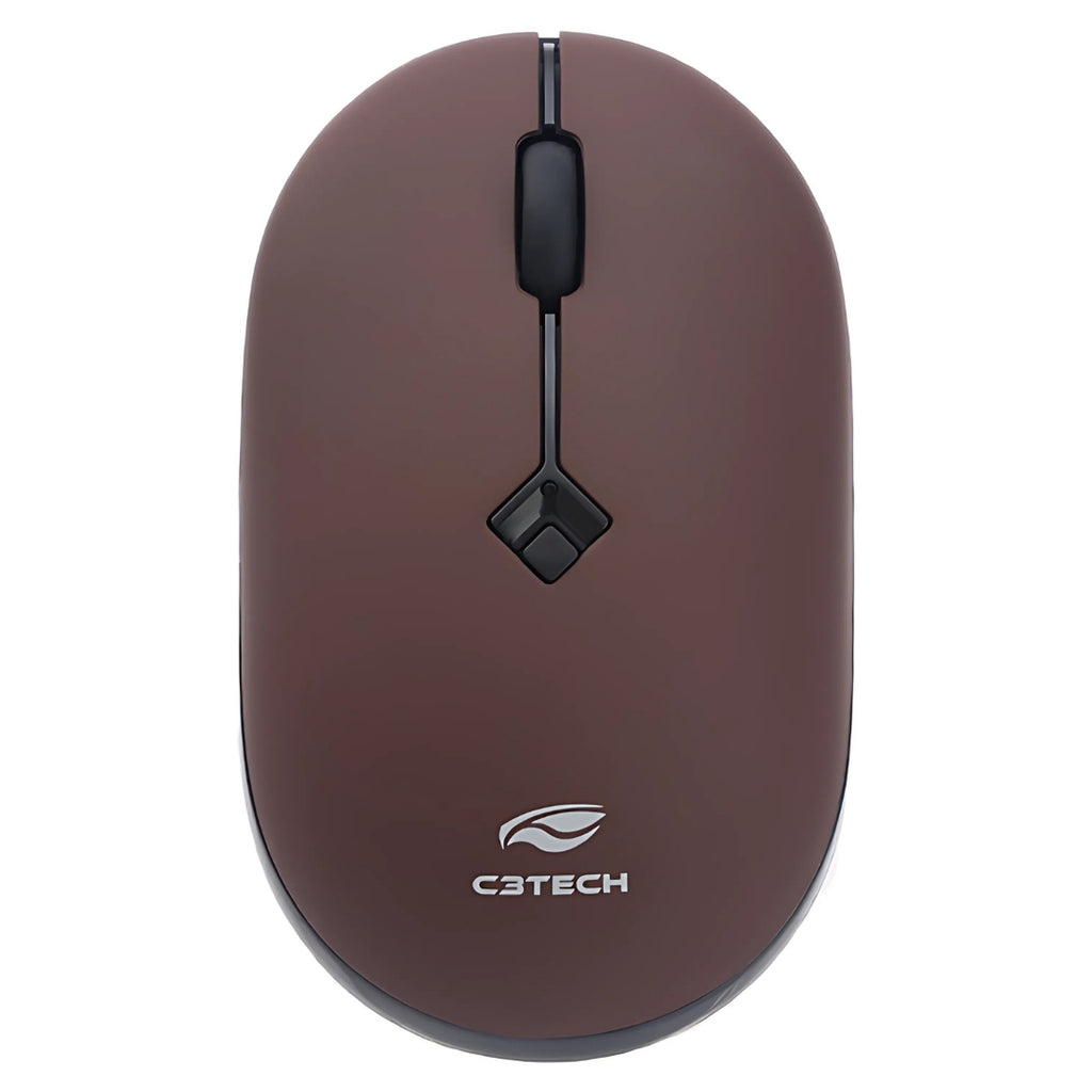 Mouse Sem Fio RC Nano, 2.4GHz, 1.600 DPI, M-W60RD, C3Tech, Plug and Play - Vermelho