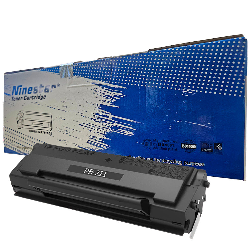 Toner Compatível Pantum Elgin PB-211 Ninestar para Impressoras P2500w, P6550nw, M6600n - Rendimento até 1.600 Páginas