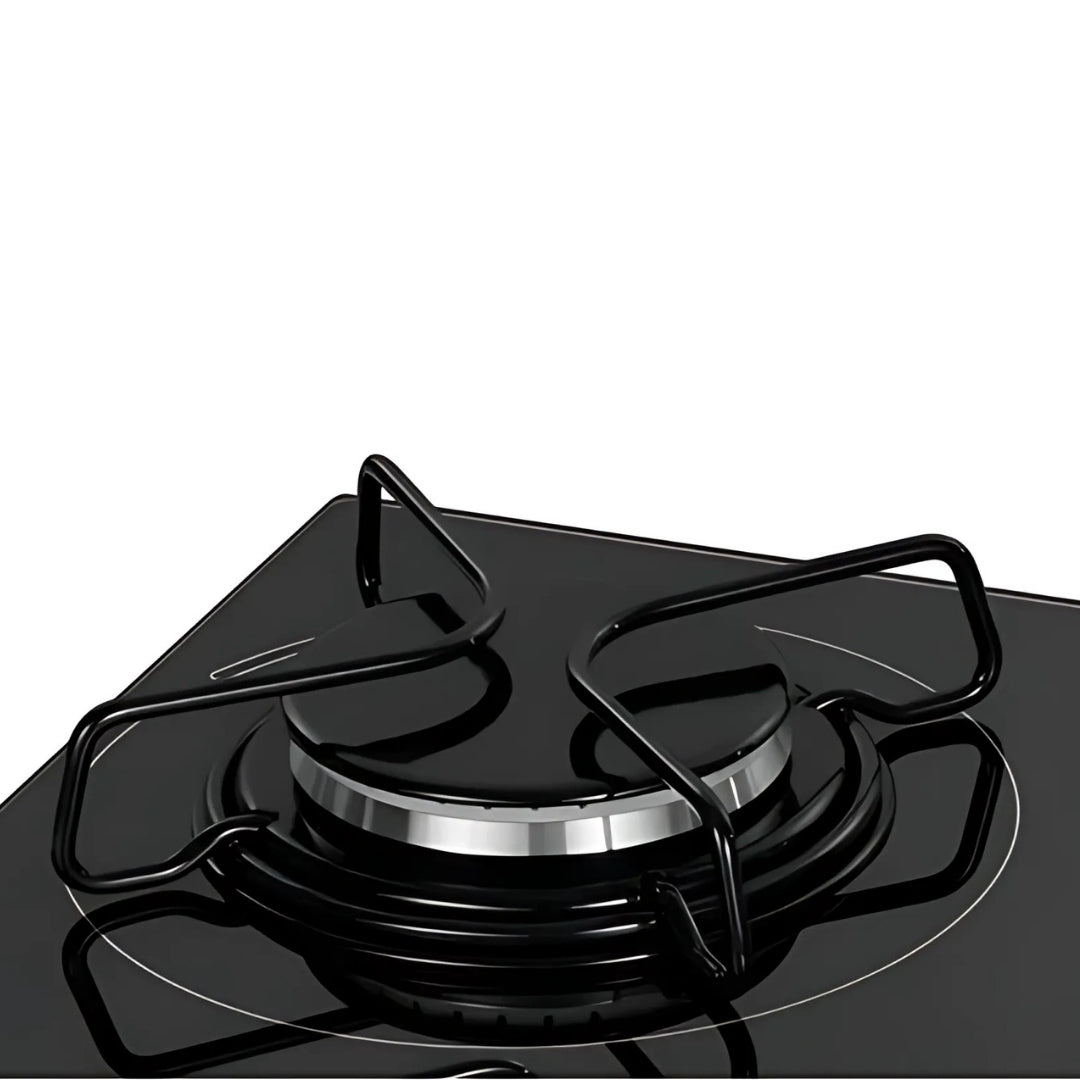 Cooktop 5 Bocas a Gás GLP Mondial CTG-02, Vidro Temperado Preto, Acendimento Automático, Bivolt