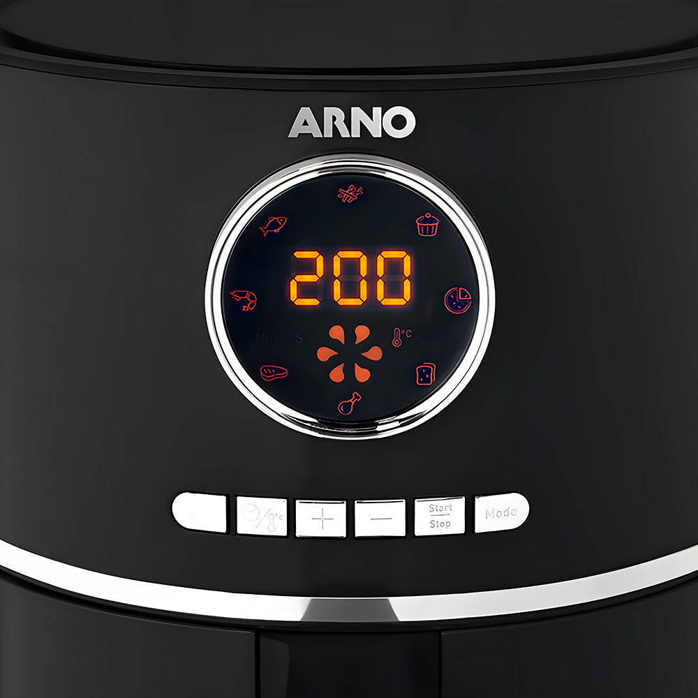 Fritadeira Sem Óleo Arno, Air fryer Ultra 4,2 Litros, 220V - Preta