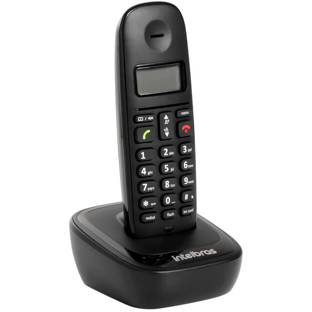 Telefone Sem Fio Intelbras TS 2512, Digital, Com Ramal Adicional, Preto - 4122512, Kit Com 2