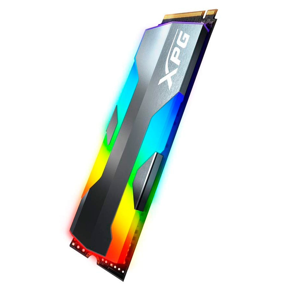 SSD M.2 XPG Spectrix 500 GB S20G, M.2 2280, PCIe Gen3x4 Leitura 2500 MB/s, Grav 1800 MB/s 3D NAND, ASPECTRIXS20G-500G-C