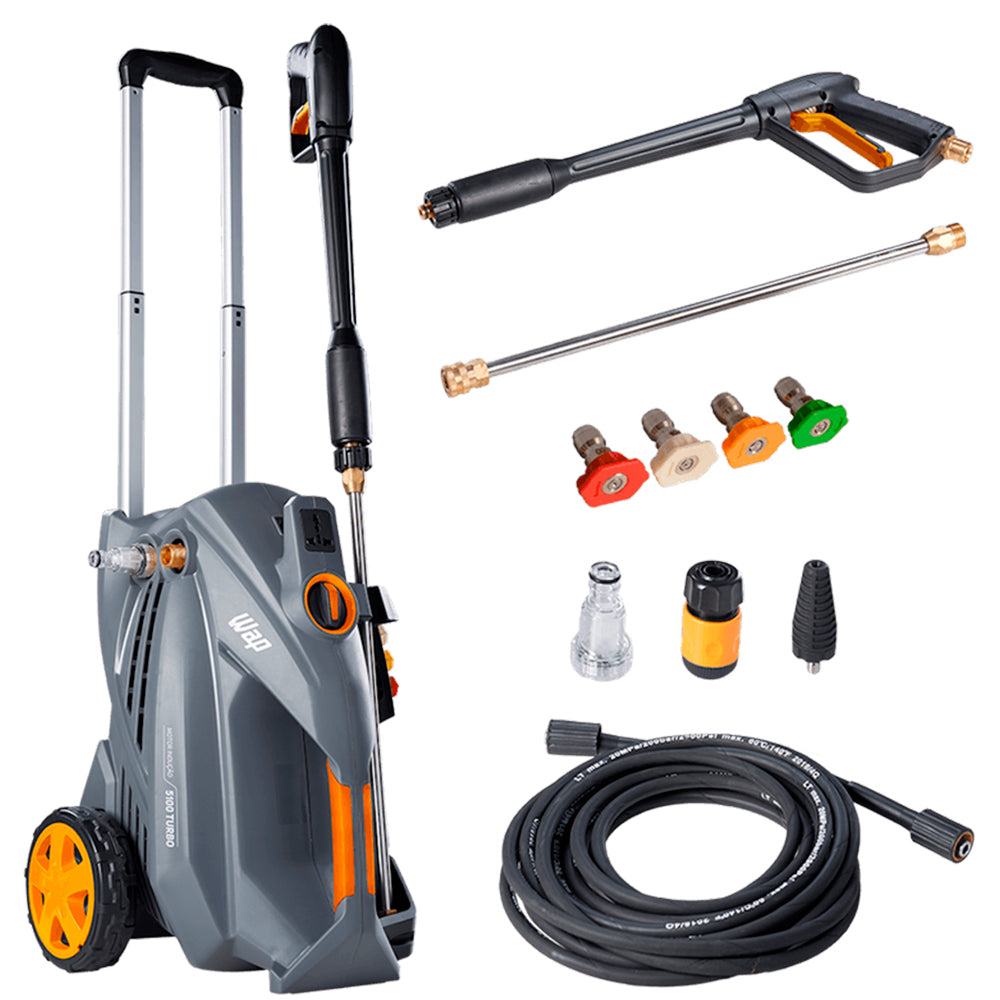 Lavadora de Alta Pressão Profissional WAP 5100 TURBO 2500W 2300 PSI/Libras 550L/h Com Mangueira De Desobstrução 220V