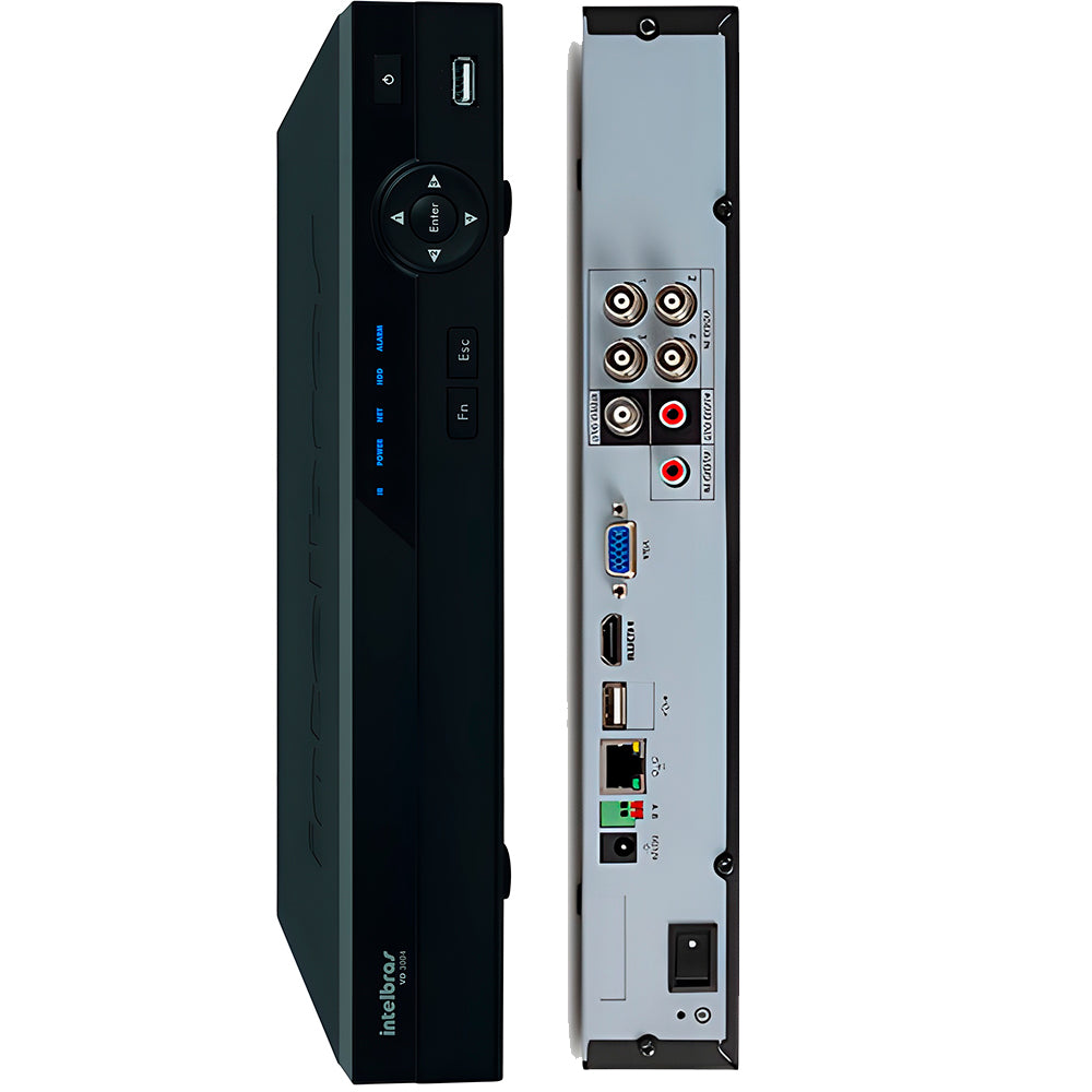 Gravador de Imagem Digital DVR Intelbras, Com 4 Canais, VD-3004