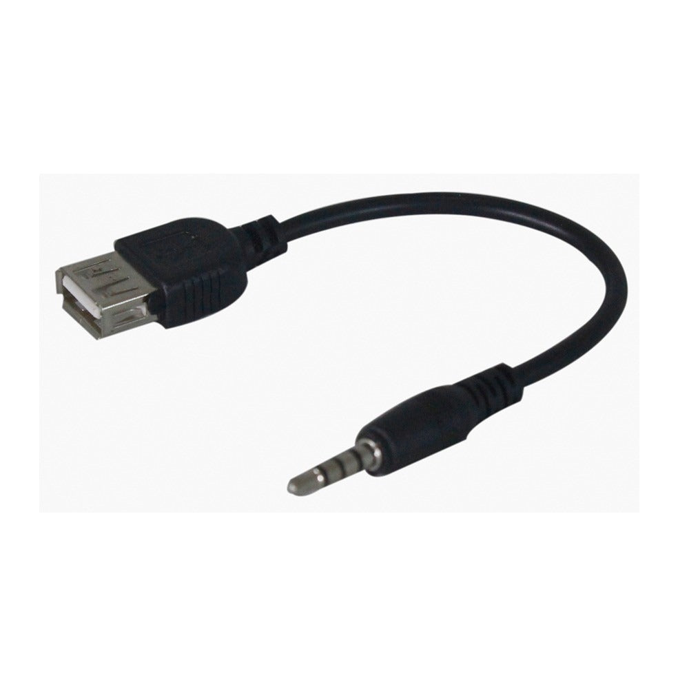 Cabo Adaptador P2 X USB Femea MP3 MP4 Auxiliar 15 CM
