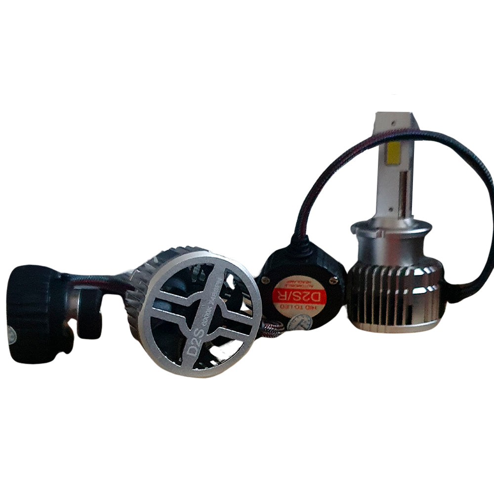 Kit Farol LED D2S D2R, Alto Brilho Com Conversão LossLess, Lampada Xenon, 6000K - OEMHIDS