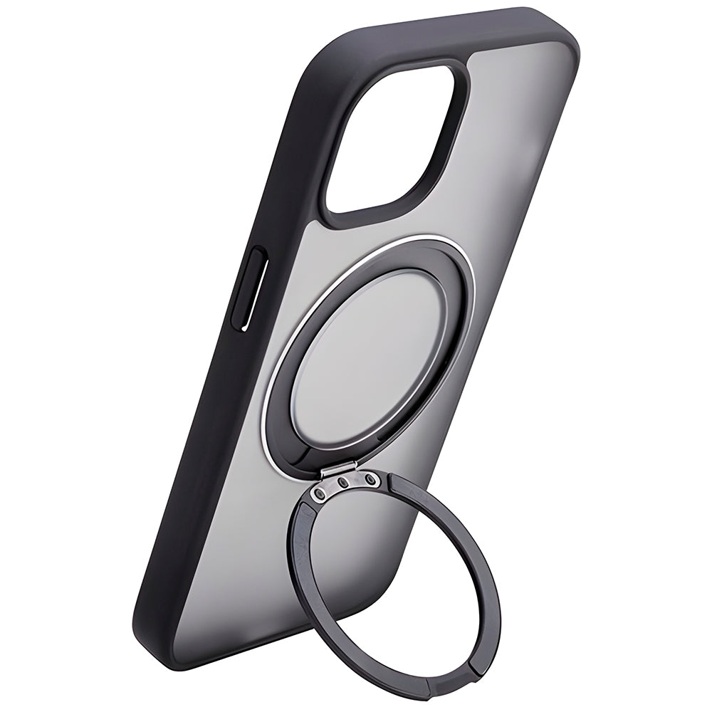 Capa Para iPhone 15 Pro Max, Suporte Para Carregamento Magnético, Preto, BGM