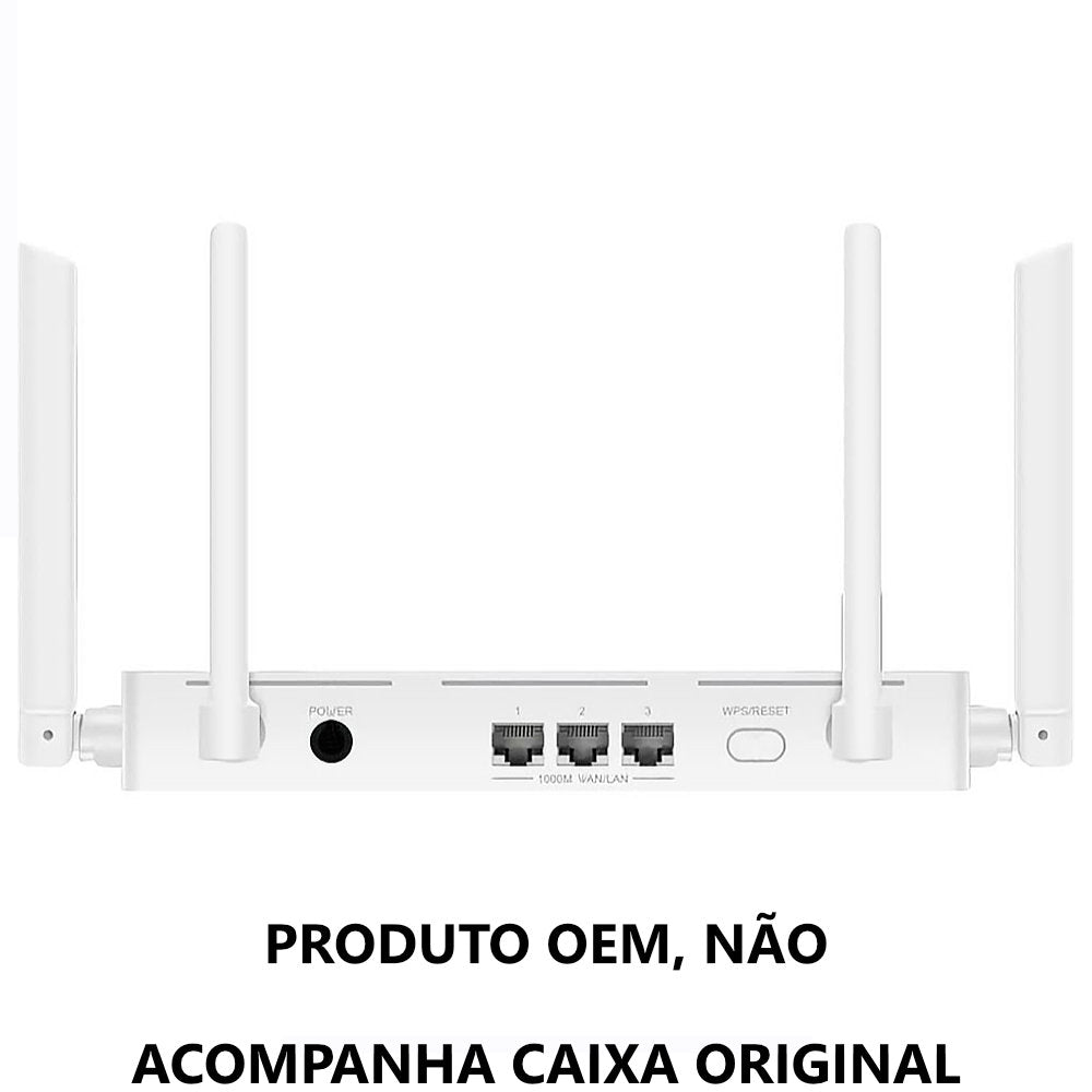 Roteador Huawei Wi-Fi 6 AX2 WS7001 Sem Fio, Dual Band 1500Mbps Gigabit , Mesh+ OEM S/Box – Branco