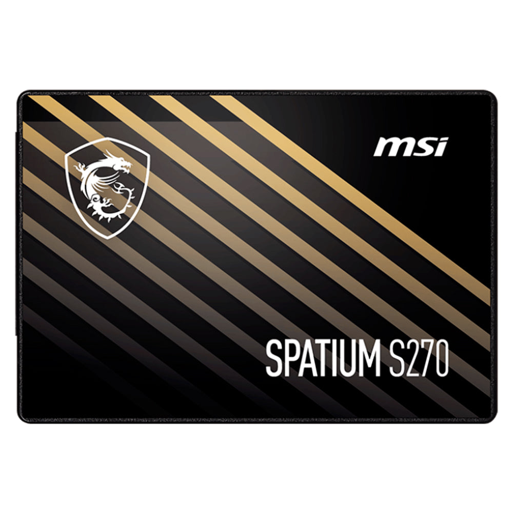 SSD MSI Spatium S270, 480GB, 2.5, Sata III 6GB/s, Leitura 500MB/s, Gravacao 450MB/s, SPATIUM-S270-480G
