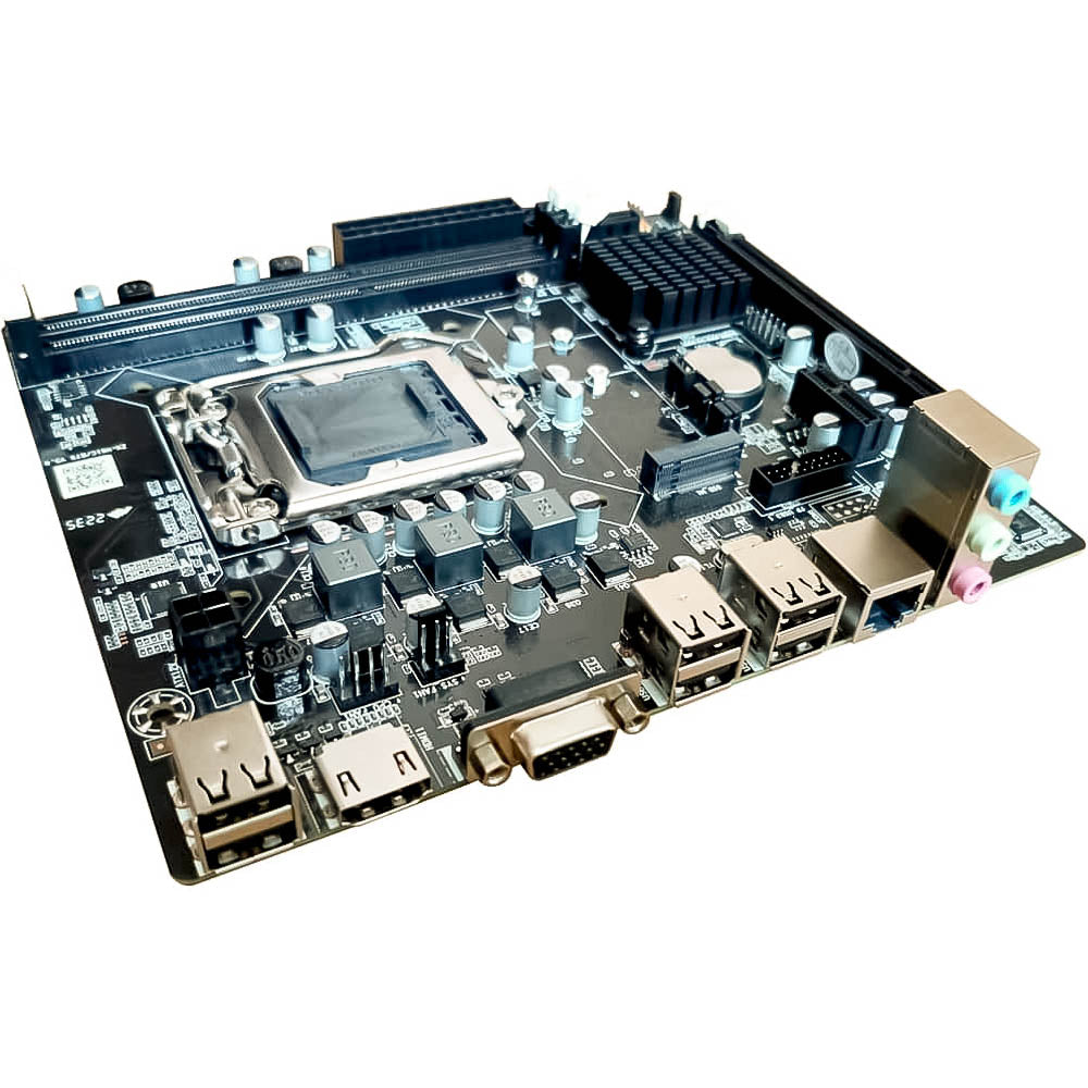 Placa Mãe Soquete 1155 H61 DDR3 -Com Slot Para SSD M2 -Pci Express e Hdmi Goldentec - Gt-H61 M2, Rede Gigabit