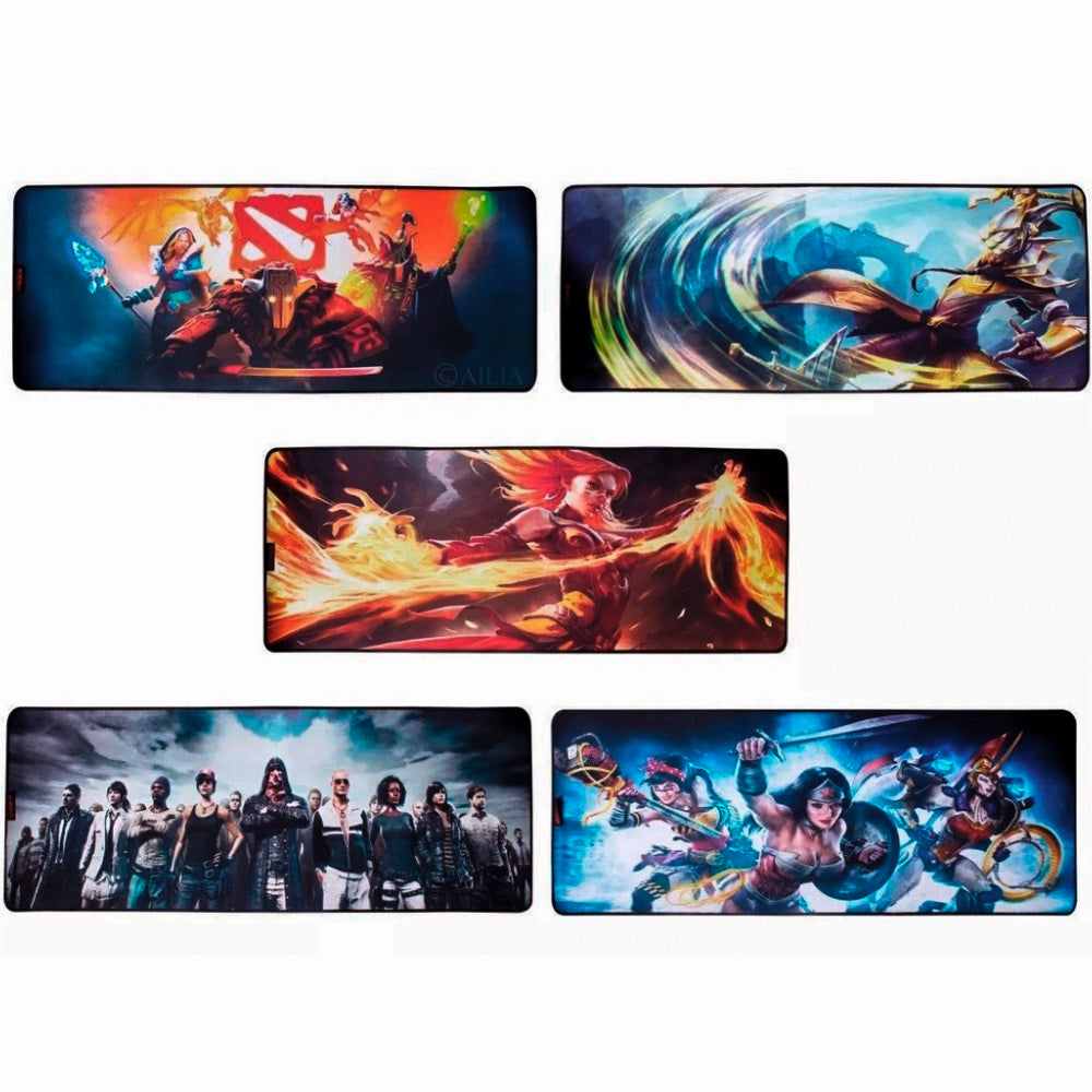 Mouse Pad Gamer Grande KNUP, 800x300mm, Superficíe Antiderrapante e Bordas Costuradas - KP-S08