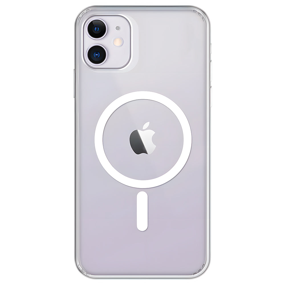 Capa Transparente, Com Suporte Para Carregamento Magnético, Para iPhone 11