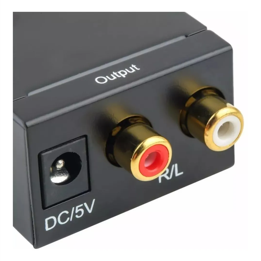 Conversor De Áudio Coaxial Ou Toslink Digital Para Rca Ecooda Ex2719