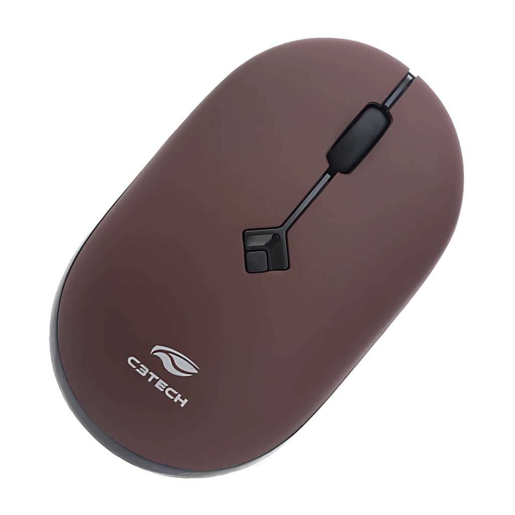 Mouse Sem Fio RC Nano, 2.4GHz, 1.600 DPI, M-W60RD, C3Tech, Plug and Play - Vermelho