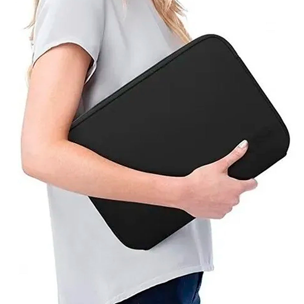 Capa Case Sleeve Para Notebook e Tablet 10 Polegadas, Com Ziper, Preta CLK C3Tech - Preto