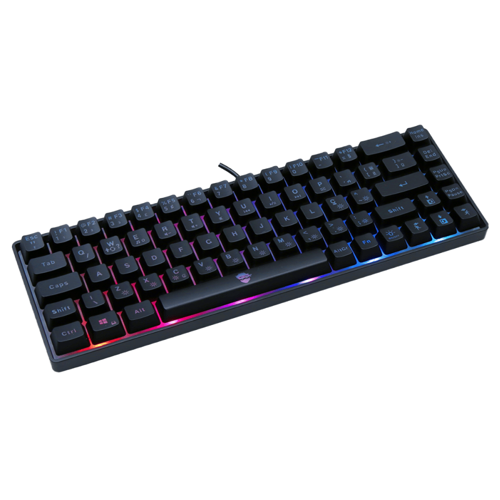 Teclado Gamer Ninja Black Noir, RGB, Switch Membrana, ABNT2, Black, TC-GN-BKNR
