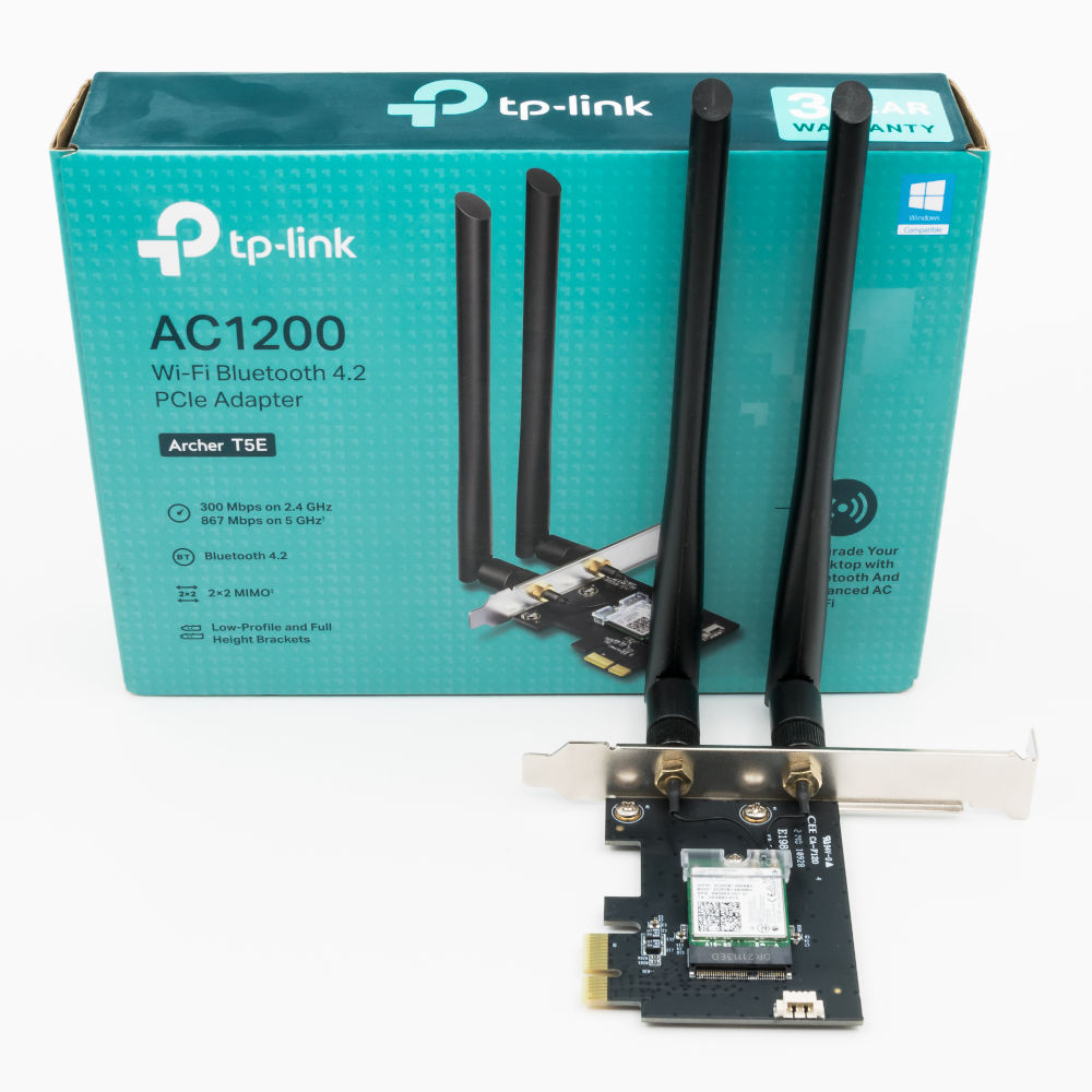 Adaptador de Rede TP-Link, PCI-E, Wi-Fi, Bluetooth 4.2, Archer T5E - AC1200