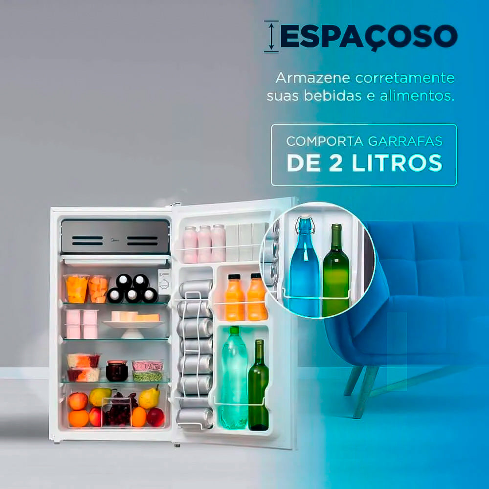 Frigobar Midea 93 Litros MRC10B2 Branco 220v