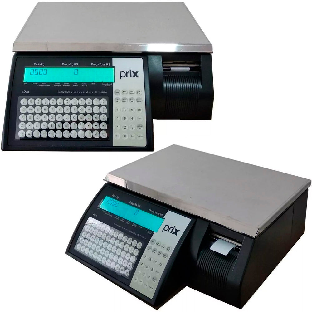 Balança Digital Eletrônica Toledo Prix 4 Due, Tripla Faixa de Pesagem, Suporte Wi-Fi e Com Saída USB