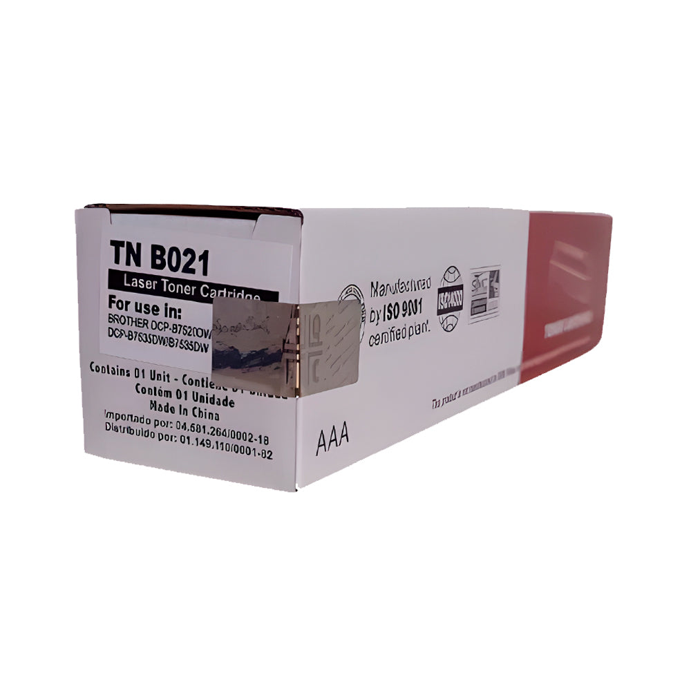 Toner Compativel Brother TN-B021, Para DCP-B7520DW, B7520DW, DCP-B7535DW, B7535DW