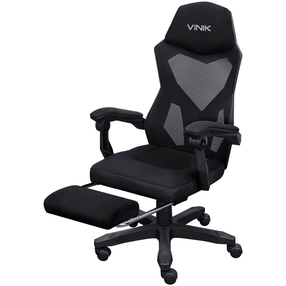 Cadeira Gamer Vinik Rocket, Com Ajuste de Altura e Inclinação, Suporta Peso Até 150Kg, Preta - CGR10PT
