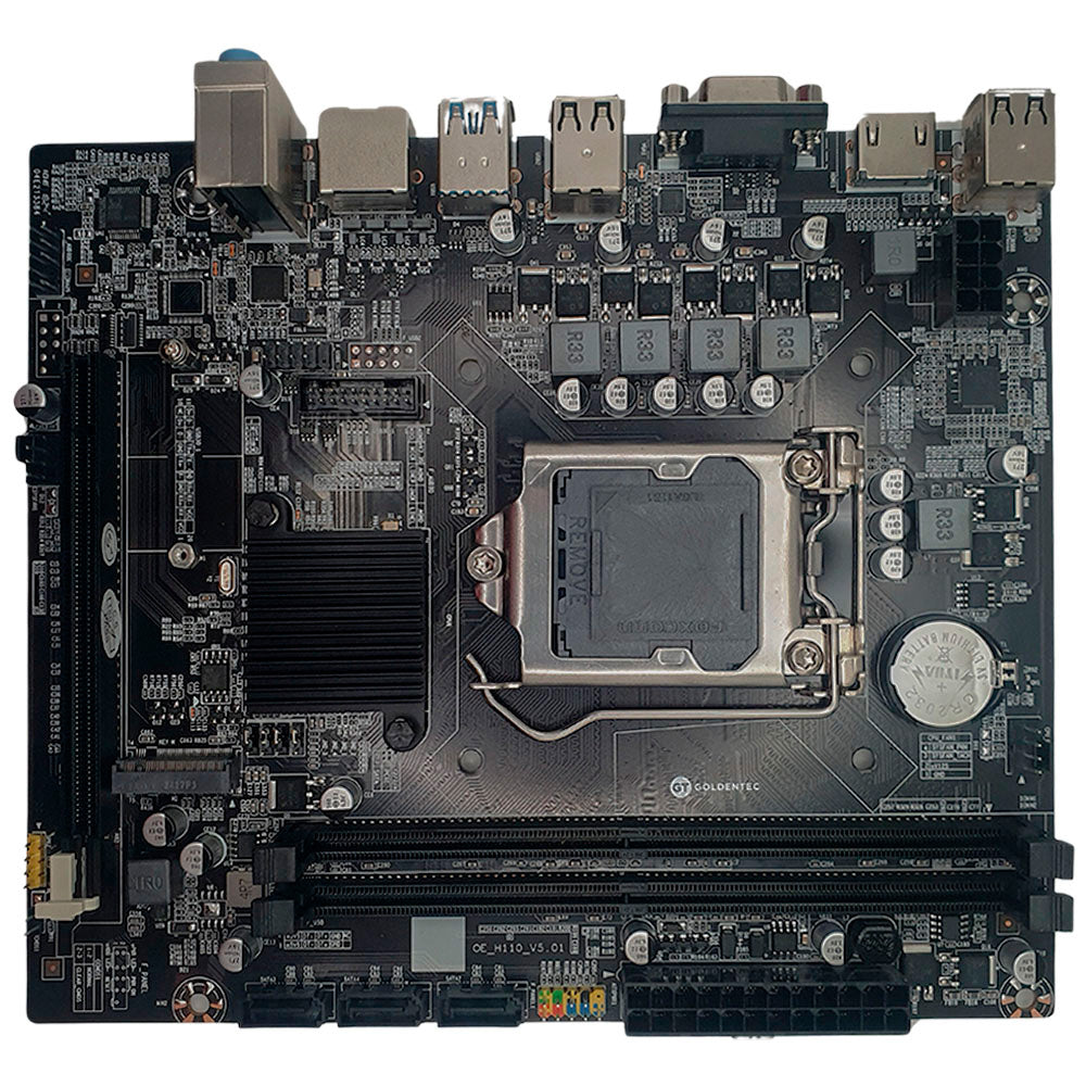 Computador Core I5-7400, GT-H110 Com Slot M2, RAM 8GB, SSD 480GB, Gab MT-G200WH, Placa de Vídeo GT-730, 350W, Windows