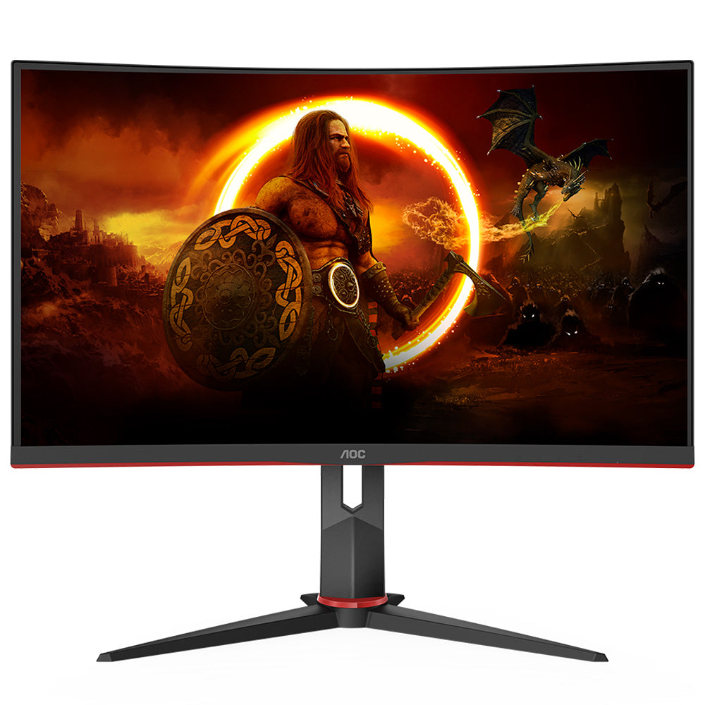 Monitor Gamer AOC 27", 165Hz, Full HD, 1ms, DisplayPort, HDMI e VGA, Ajuste de Altura - 27G2S/BK