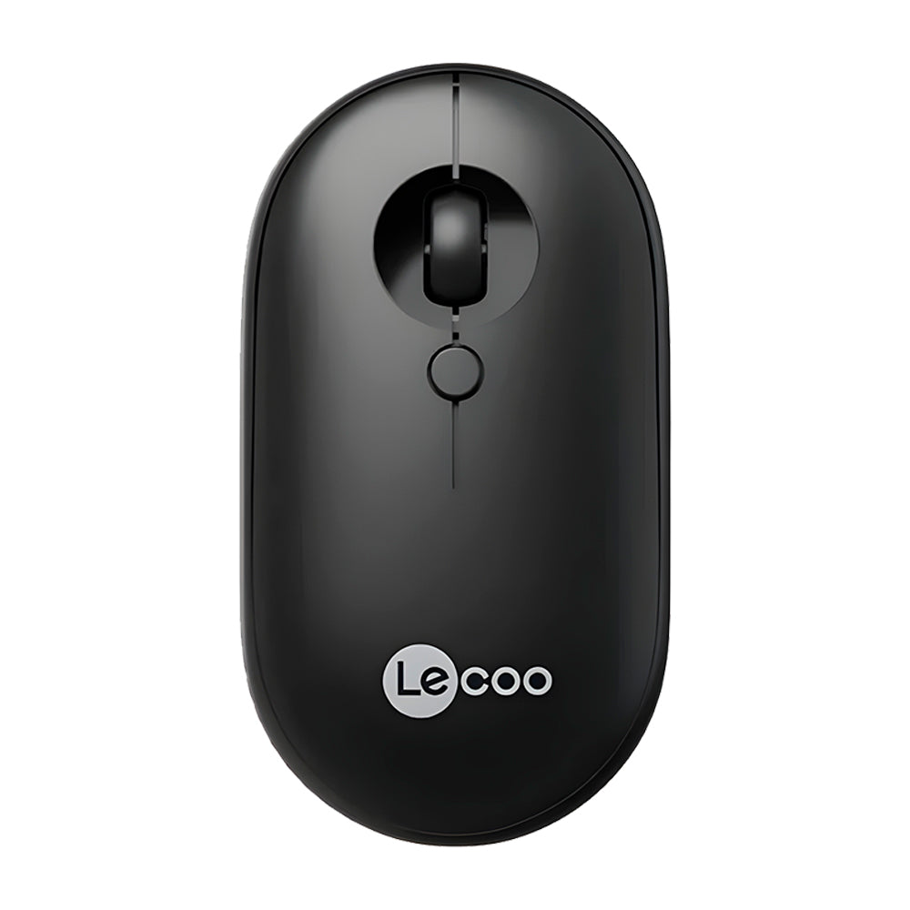 Mouse Óptico Sem Fio, Lenovo Lecoo, WS212, 1.600 DPI, 4 Botões, Preto