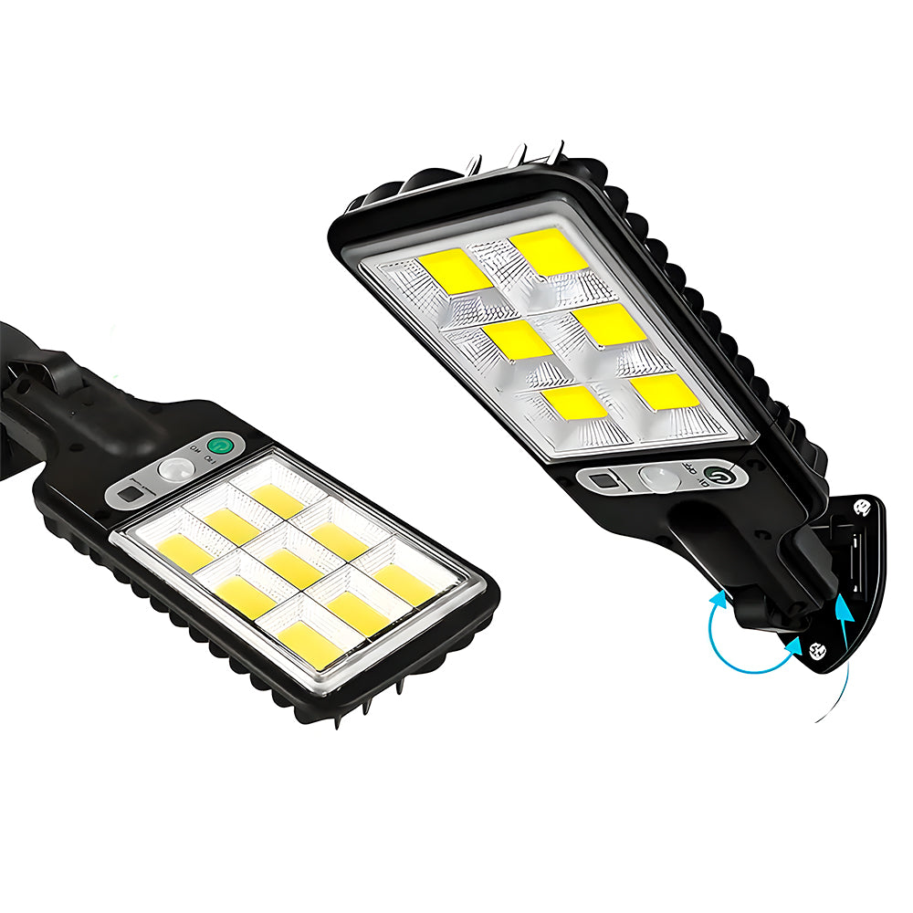 Luminária Solar 400W, 3 Modos de Iluminação, COB 108, Sensor de Movimento