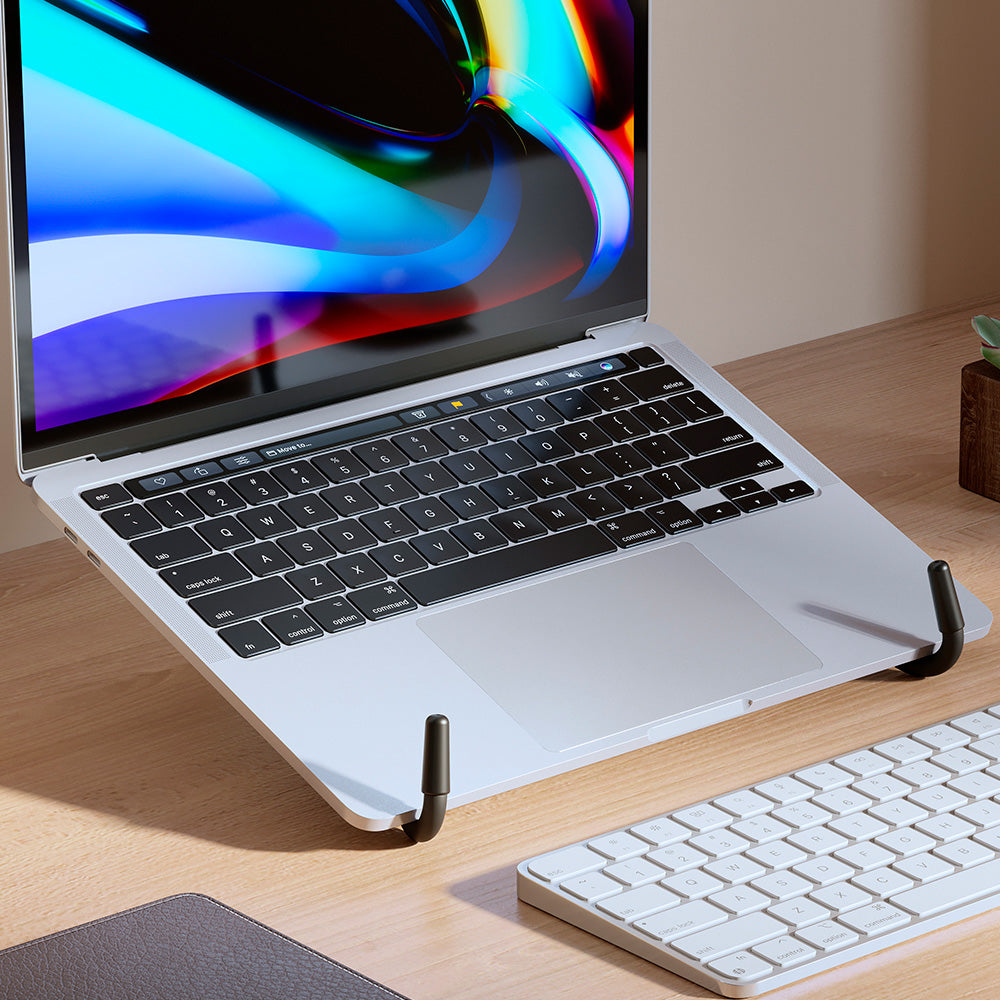 Suporte Para Notebook, Ergonômico, Ajustável, Reliza Light, Conforto e Estabilidade - Preto