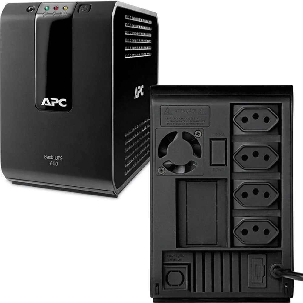 Nobreak APC Back Ups 600va 115/220v Bivolt 110v 4 Tomadas Bz600bi-br Apc
