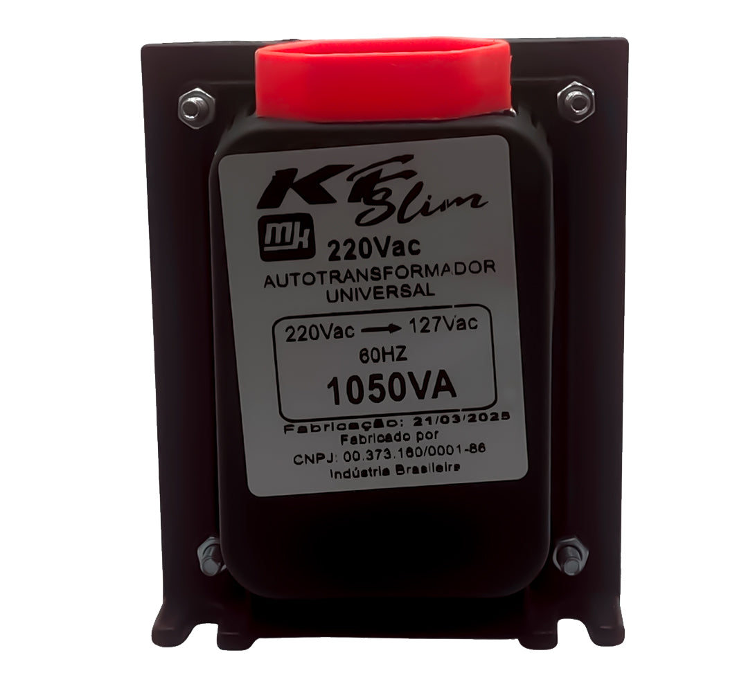 Autotransformador KF, 1050VA, Bivolt  110V/ 220V, Slim, Preto- TRF0894