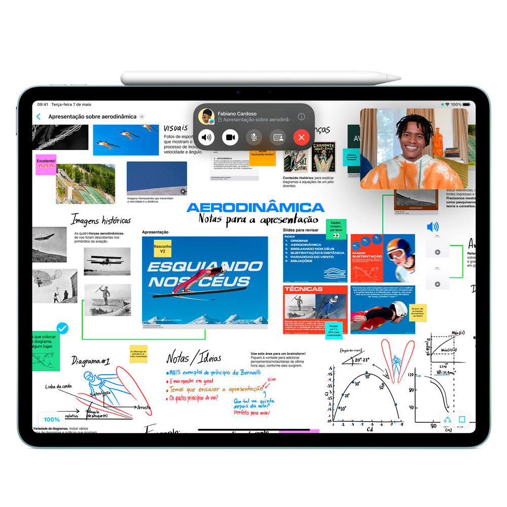 Caneta Apple Pencil Pro, Para iPad Pro 13", iPad Pro 11", iPad Air 13" e iPad Air  11" - MX2D3AM/A, Branco