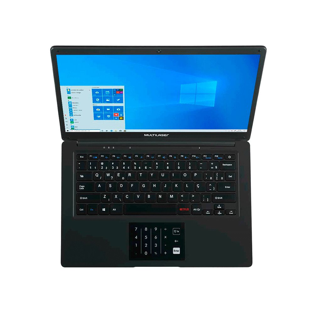 Notebook Multilaser Legacy Book PC310 ML-SH26, Intel N3700, 4GB RAM, 64GB eMMC, 14,1" HD, Windows 10, Preto - Semi Novo