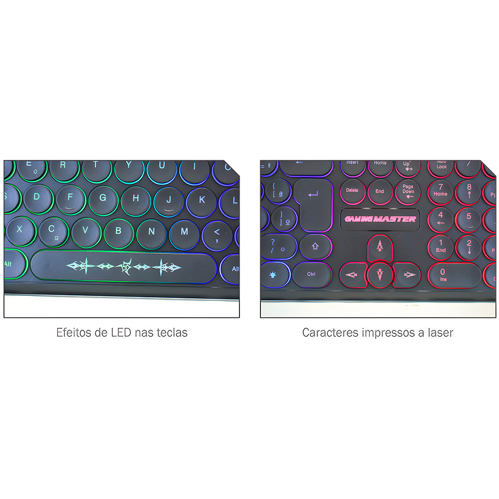 Teclado Gamer STEAMPUNK - KM76 - KMEX