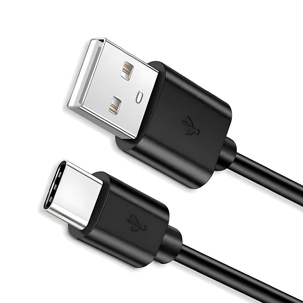 Cabo USB Para Tipo-C, Carregamento Rápido, 25W, 1 Metro de Comprimento, Preto, Caixa Verde