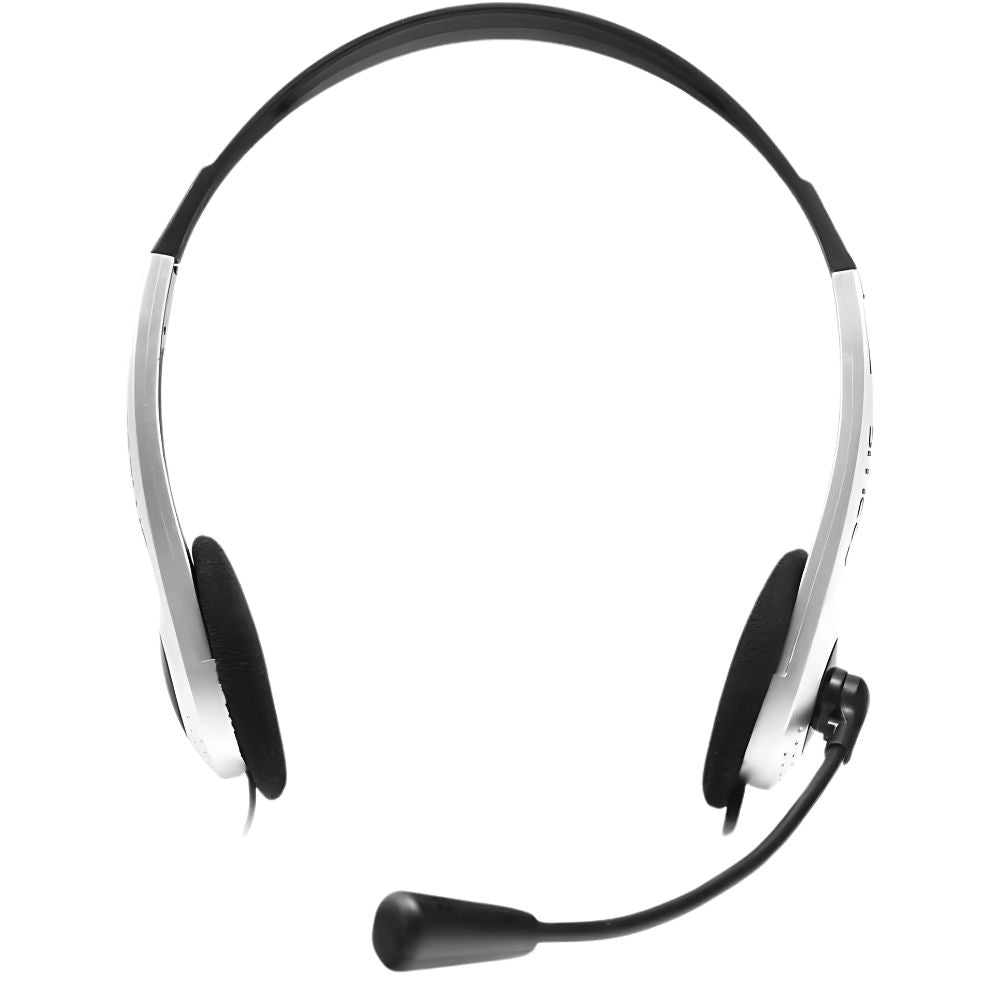 Headset C3Plus PH-01SI Prata - Com Microfone Arco com Ajuste de Altura Conexão P2 Impedância de 32Ohms