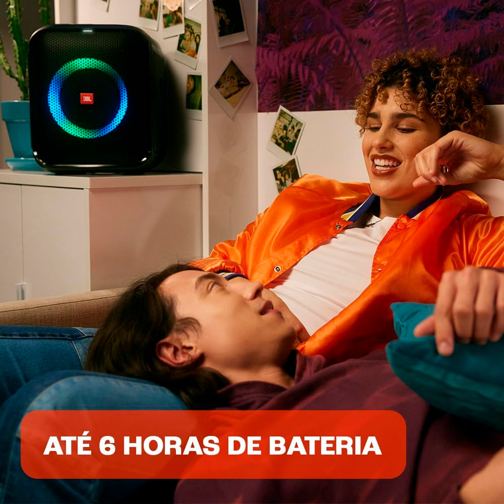 Caixa de Som JBL Partybox Encore Essential, LED, 100W RMS, Bluetooth, Preto - 28913611