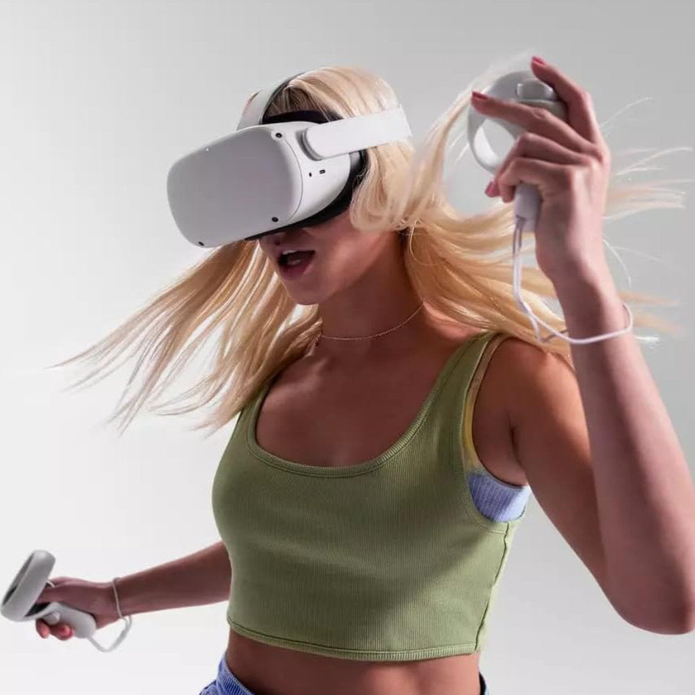 Óculos VR Meta Quest 2 KW49CM 128GB (899-00182-02) Branco, Standalone Wi-Fi, Snapdragon XR2, 6GB RAM, LCD 1832×1920