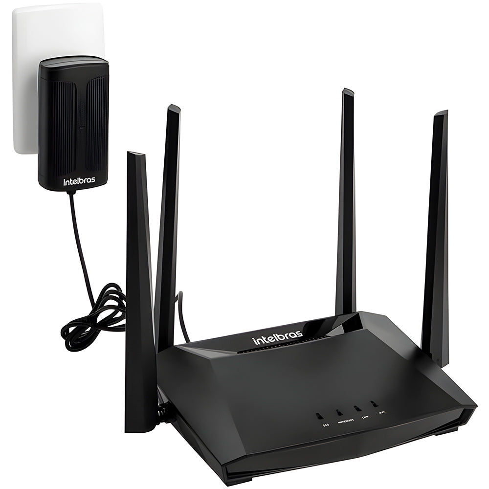 Fonte Nobreak 12V 1A, Com Bateria Inclusa, Intelbras EFB 1201 - Preta