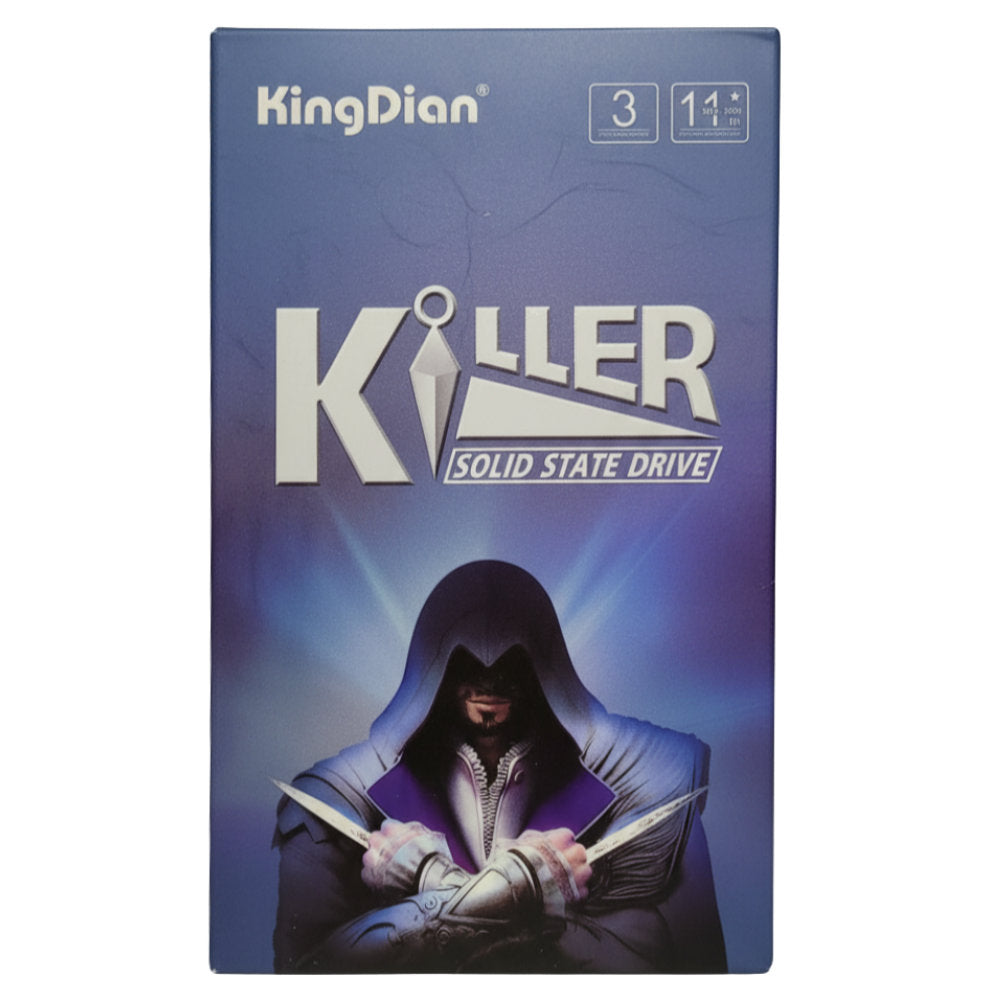 SSD KingDian Killer 512GB 2.5" SATA III 6Gb/s, Leitura 560MB/s Gravação 520MB/s, Controlador SMI