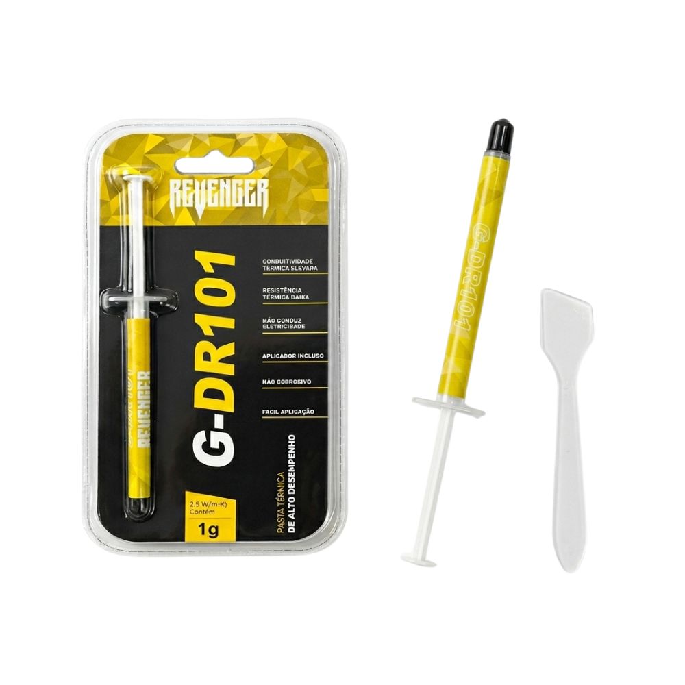 Pasta Térmica Prata 1g com Pazinha Revenger - G-DR101
