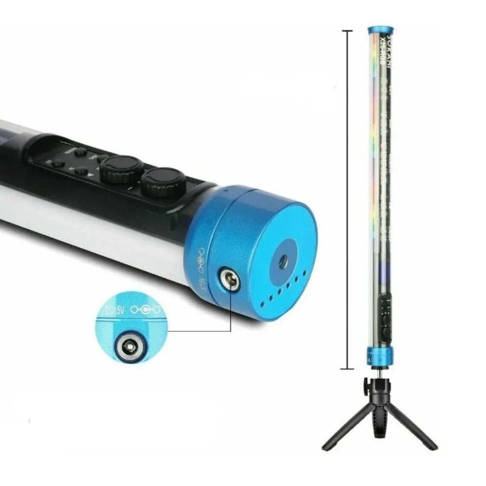Bastão de LED RGB Sokani X25, 25W Bi-Color, 2500-9000K CRI95+, TLCI97, Controle APP, Portátil, Bateria Integrada